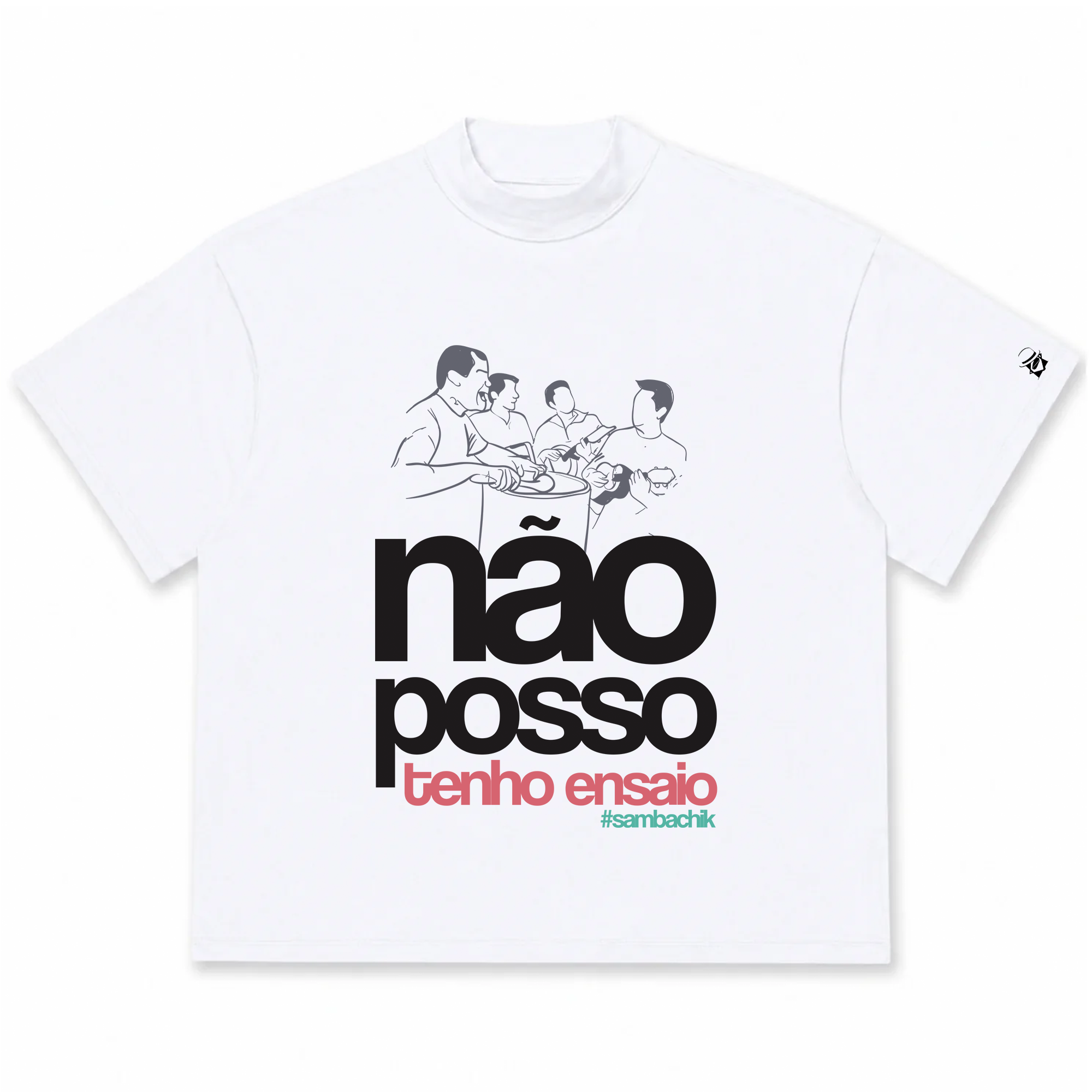 Camiseta Oversized Não Posso Tenho Ensaio