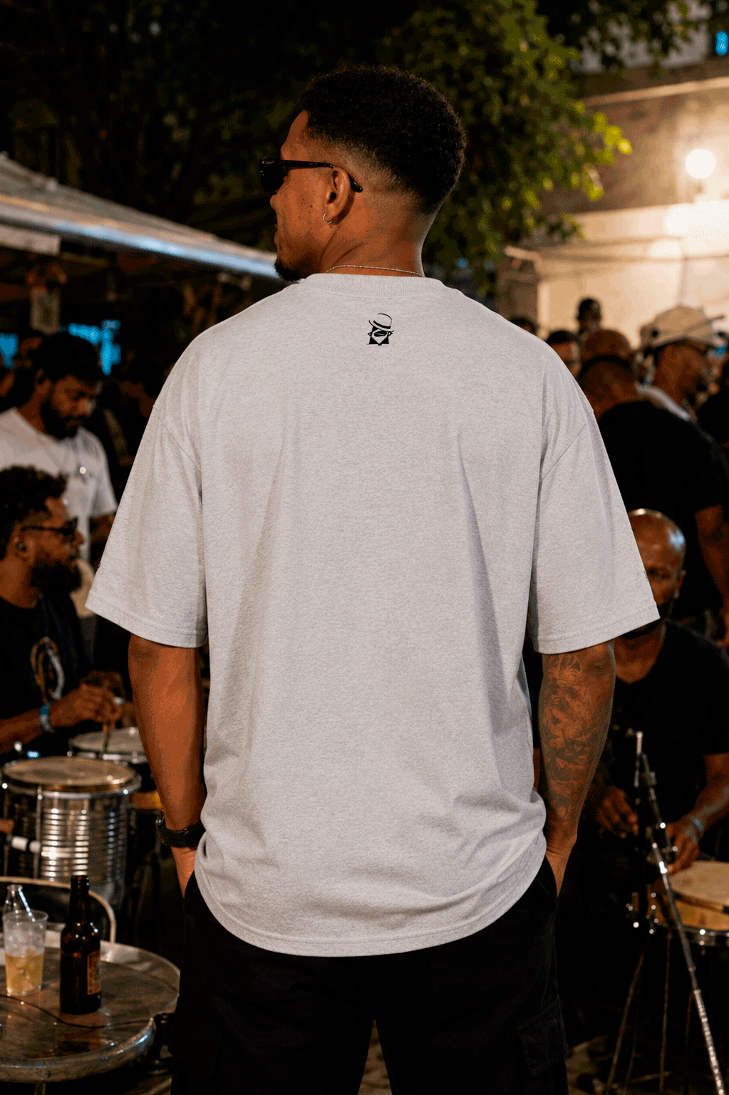 Camiseta Oversized Palmas para o Samba