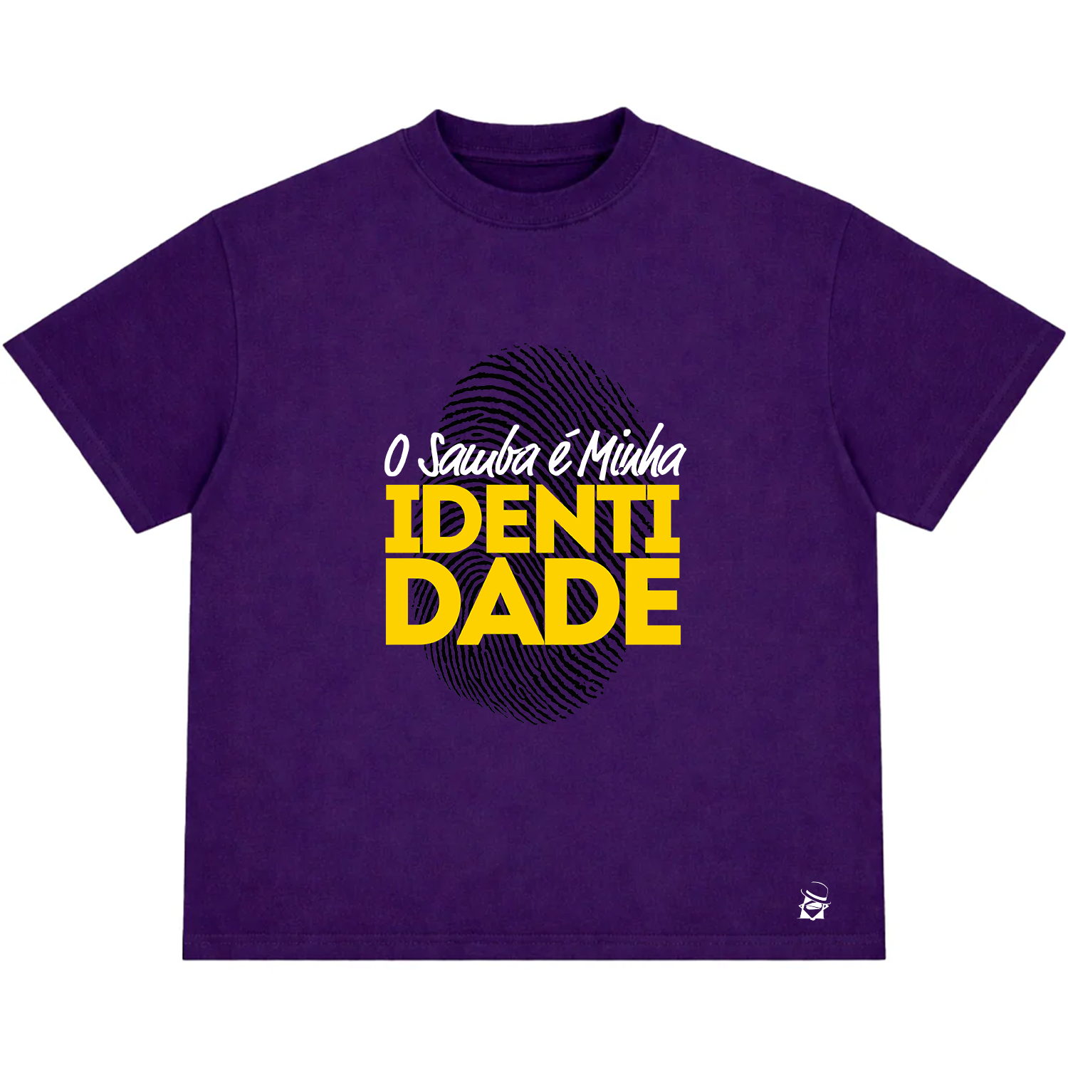 Camiseta Oversized O Samba É Minha Identidade