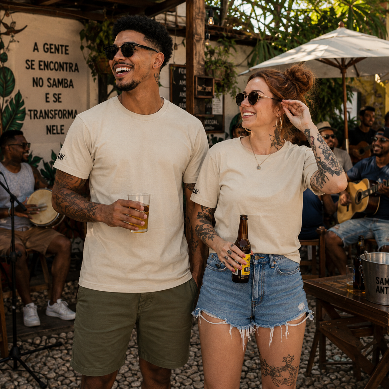 Camiseta Básica Samba Chik OFF White