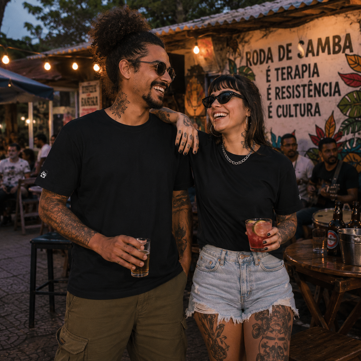 Camiseta Básica Samba Chik Preta