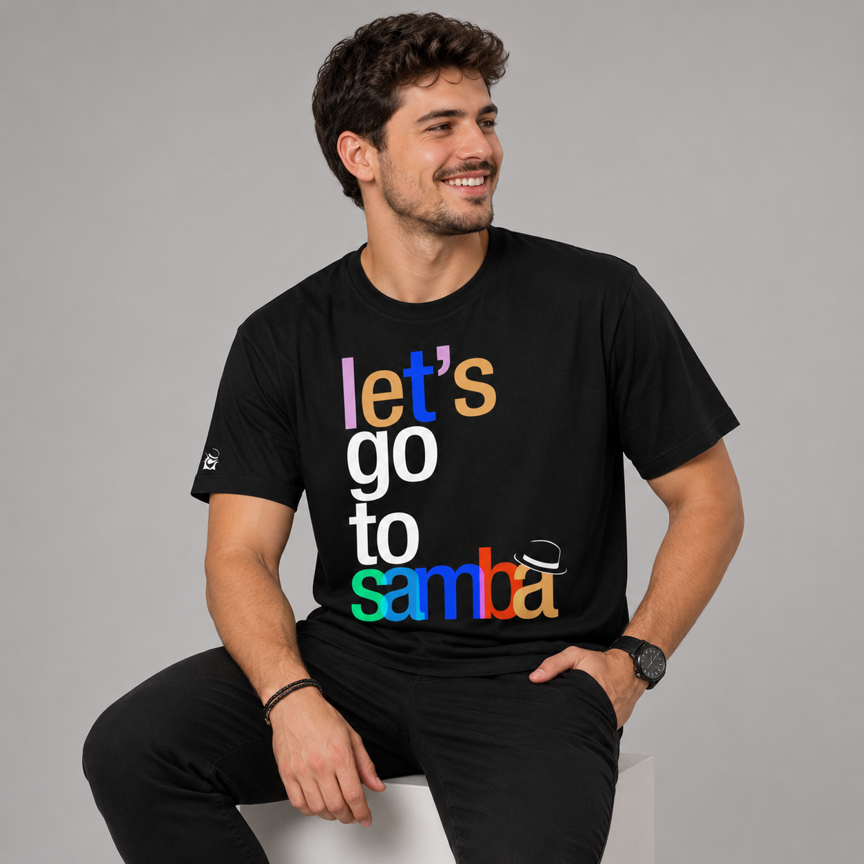Camiseta Básica Lets Go To Samba