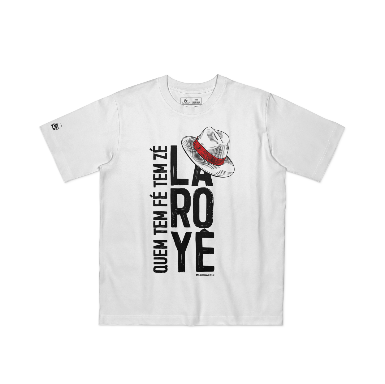 Camiseta Básica Quem Tem Fé Tem Seu Zé