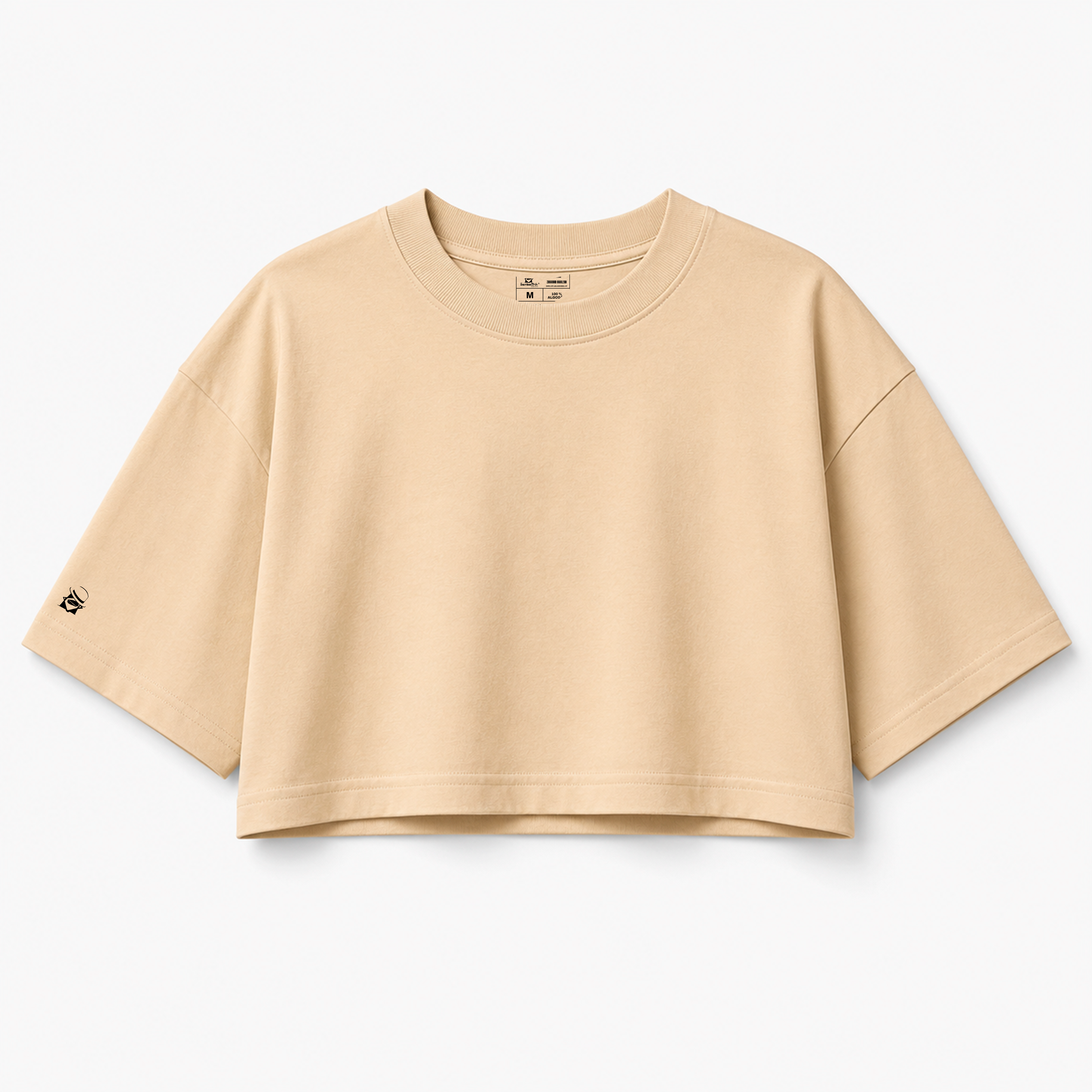 Cropped Oversized Básico Areia