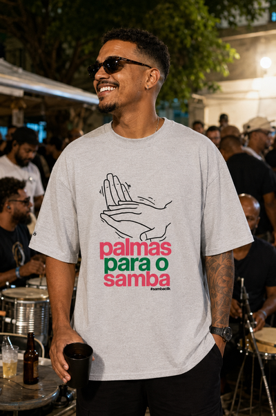 Camiseta Oversized Palmas para o Samba