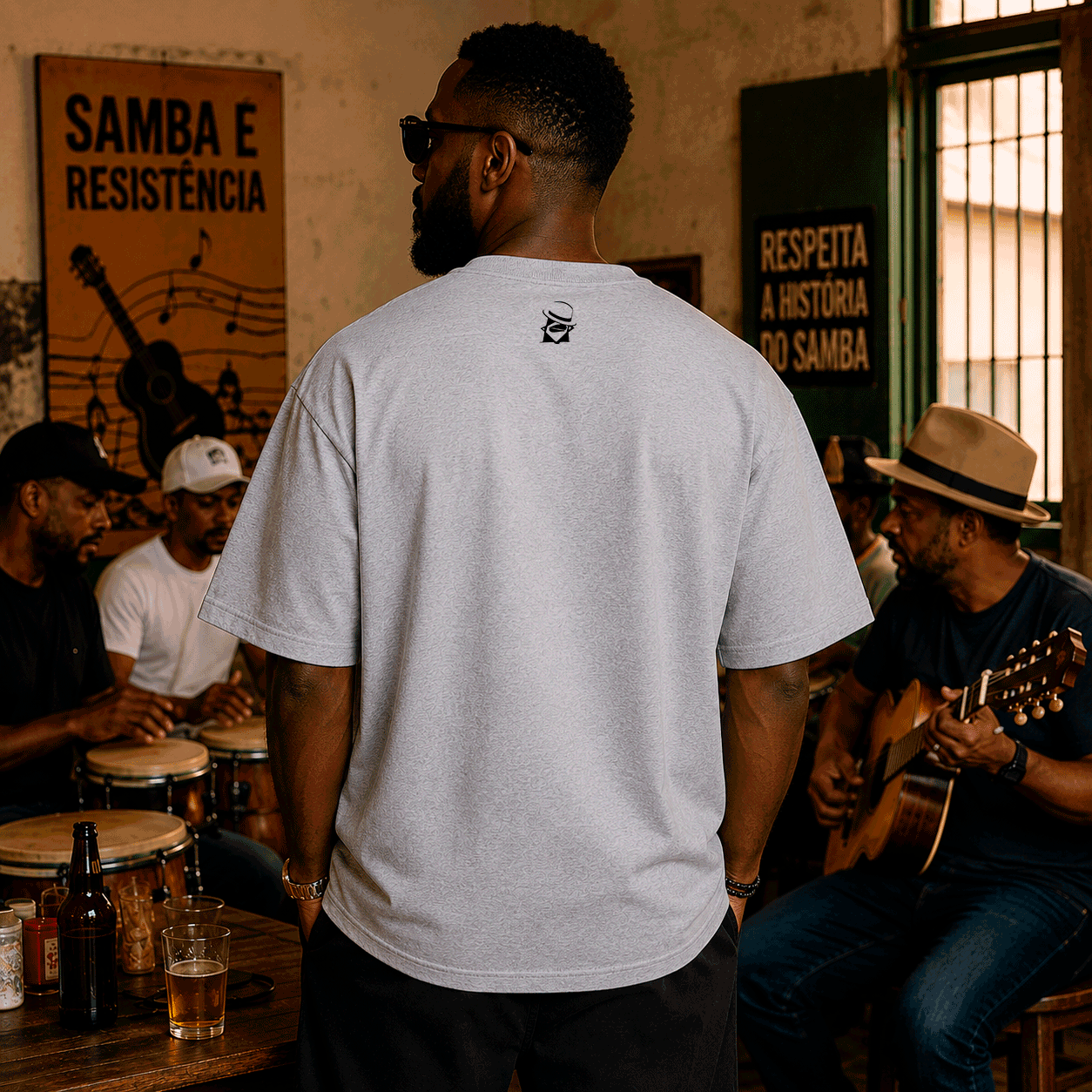 Camiseta Oversized Velha Guarda do Samba