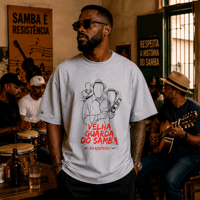 Camiseta Oversized Velha Guarda do Samba