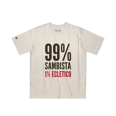 Camiseta Básica 99% Sambista 1% Eclético