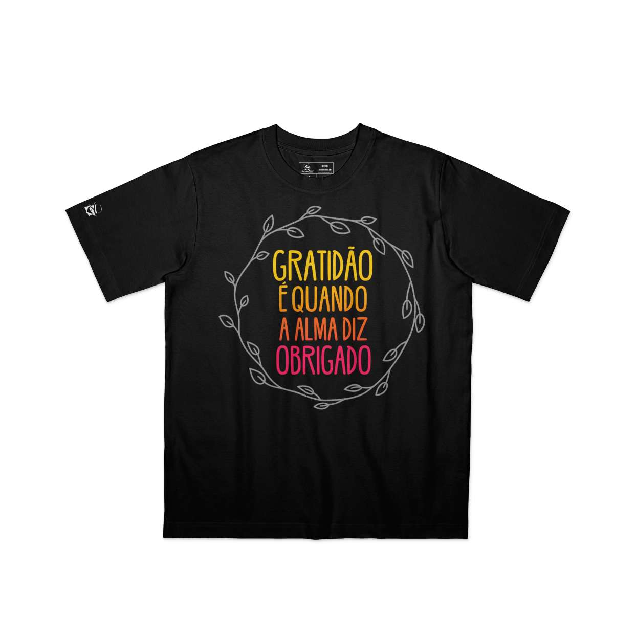 Camiseta Básica Gratidão é Quando a Alma Diz Obrigado!