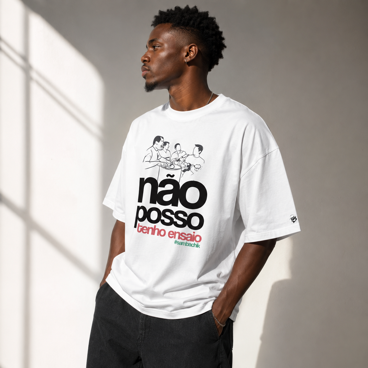 Camiseta Oversized  Não Posso Tenho Ensaio