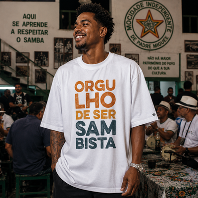 Camiseta Oversized Orgulho de Ser Sambista
