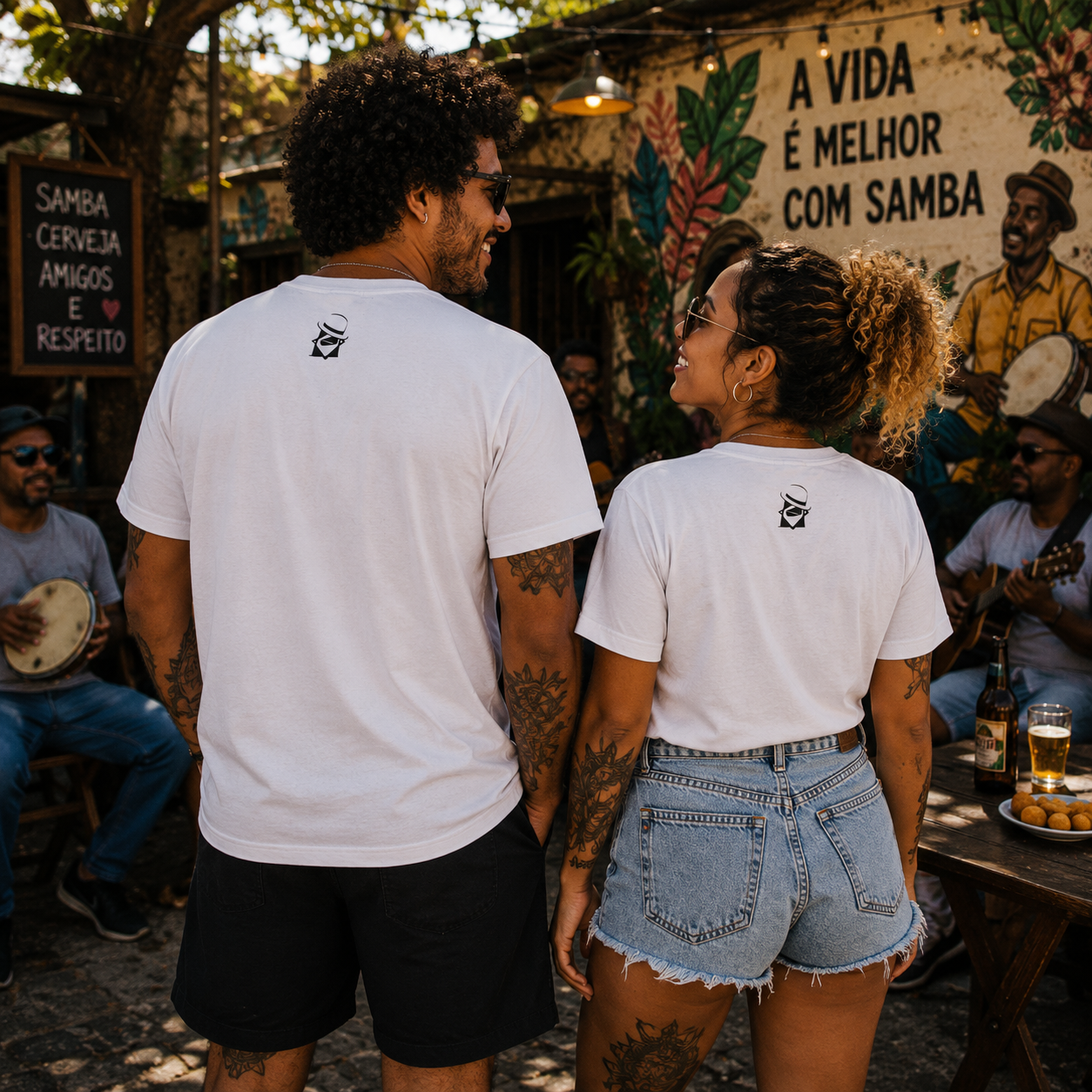 Camiseta Básica Samba Chik Branca