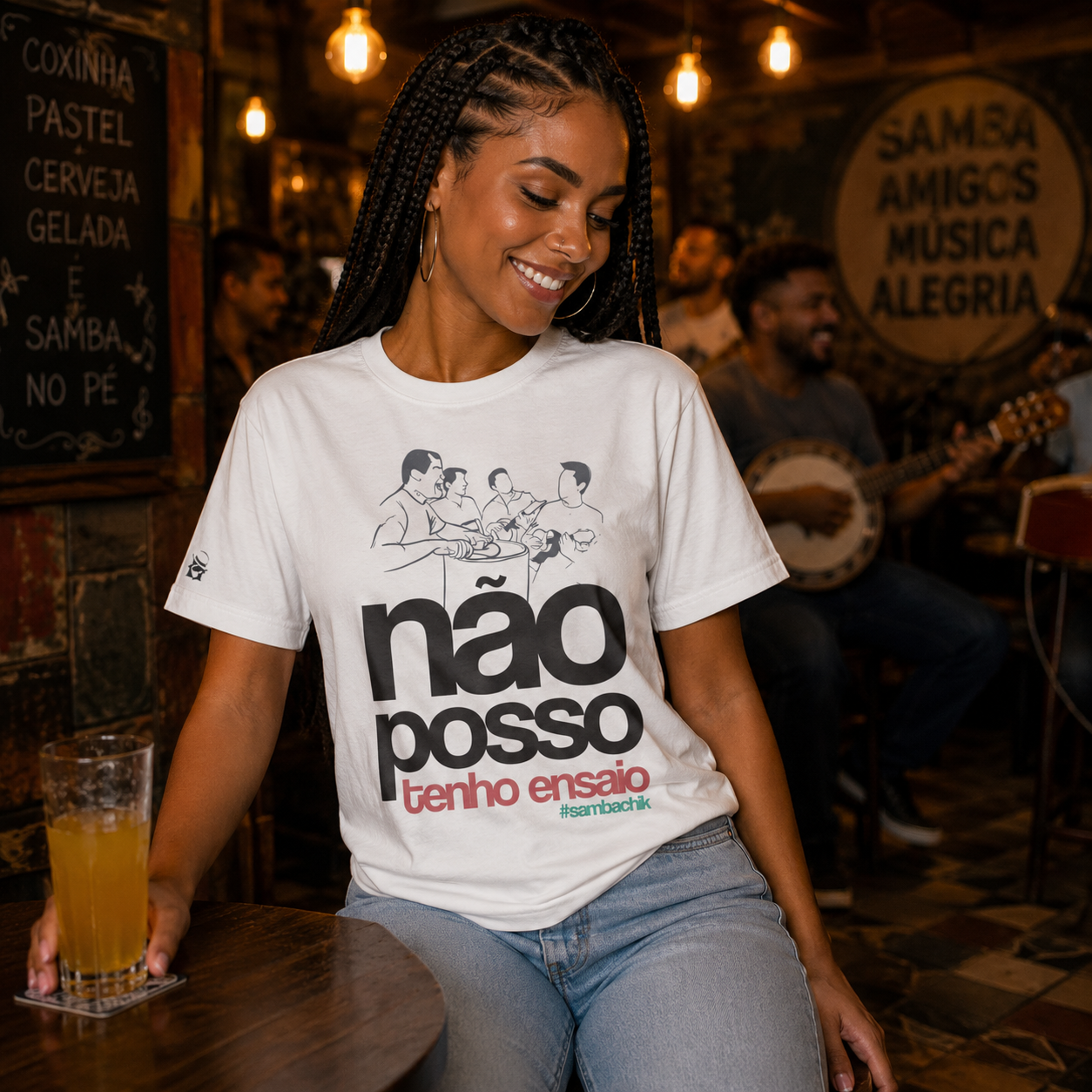 Camiseta Básica Não Posso Tenho Ensaio